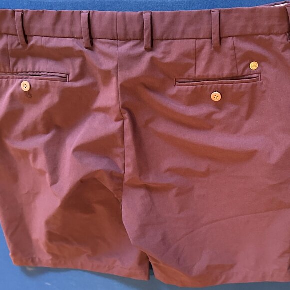 Peter Milar golf shorts, size 38" waist - purple, powerful, lots of life left! - Picture 4 of 4